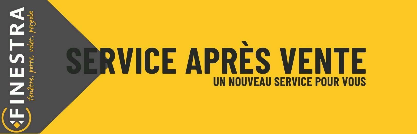 Bandeau Finestra « Service après vente, un nouveau service pour vous »